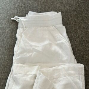 Abercrombie Kids, White Linen Pants, Girls size 15/16, Women’s size XS